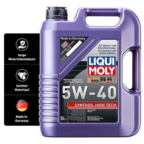 Liqui Moly Synthoil High Tech, 5W-40 Motoröl, 6-Liter Kanister, 1307+1306