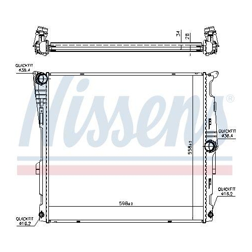 NISSENS Kühler, Motorkühlung ** FIRST FIT ** 60811