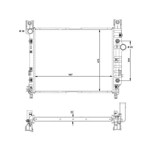 NRF K&uuml;hler, Motork&uuml;hlung EASY FIT 58367A