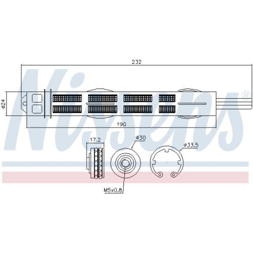NISSENS Trockner, Klimaanlage ** FIRST FIT ** 95455