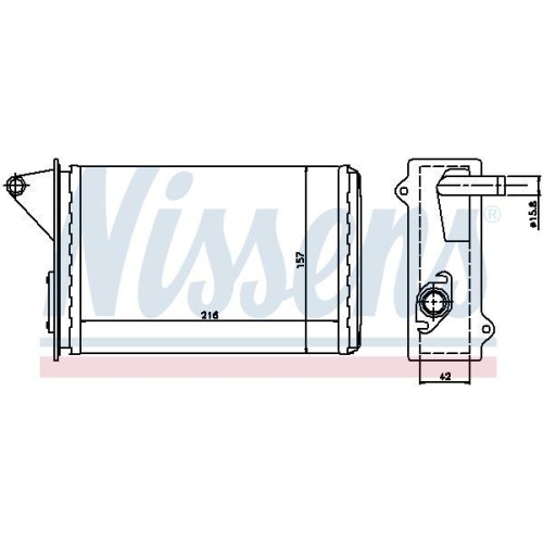 NISSENS W&auml;rmetauscher, Innenraumheizung 71429