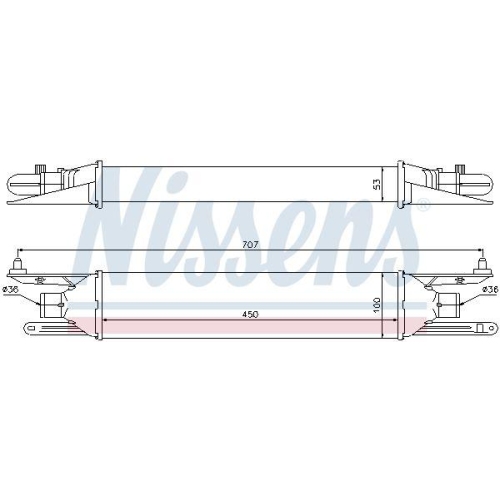NISSENS Ladeluftk&uuml;hler ** FIRST FIT ** 96604