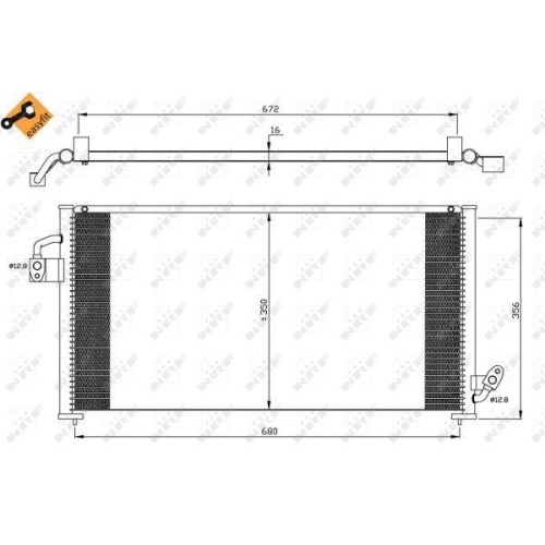 NRF Kondensator, Klimaanlage EASY FIT 35523