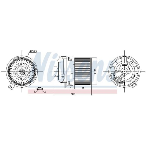 NISSENS Innenraumgebl&auml;se 87360