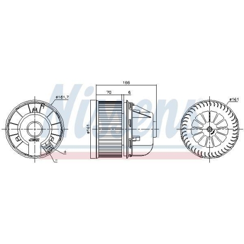 NISSENS Innenraumgebl&auml;se 87489