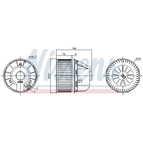 NISSENS Innenraumgebl&auml;se 87491