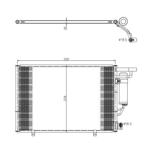 NRF Kondensator, Klimaanlage EASY FIT 350456