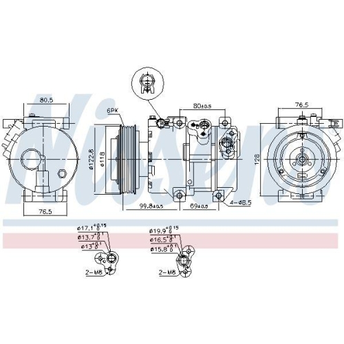 NISSENS Kompressor, Klimaanlage ** FIRST FIT ** 890661