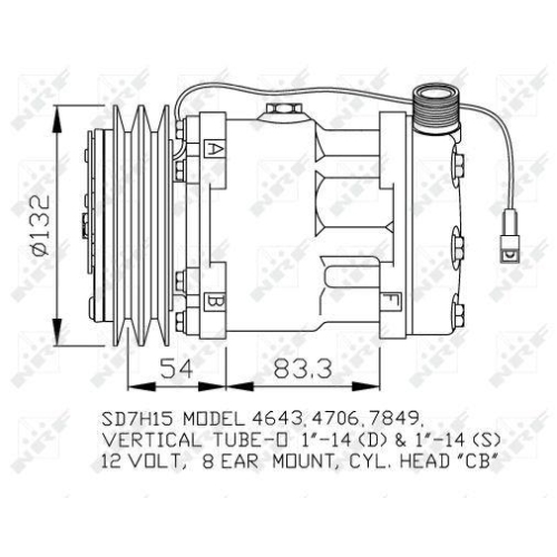 NRF Kompressor, Klimaanlage 32130