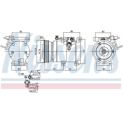 NISSENS Kompressor, Klimaanlage ** FIRST FIT ** 890686