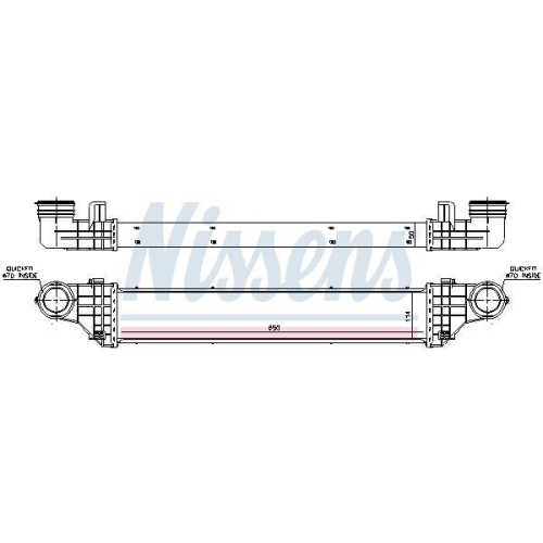 NISSENS Ladeluftkühler ** FIRST FIT ** 96786