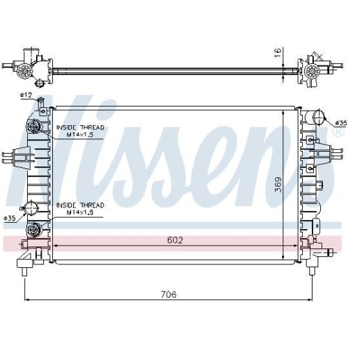 NISSENS K&uuml;hler, Motork&uuml;hlung ** FIRST FIT ** 63027A