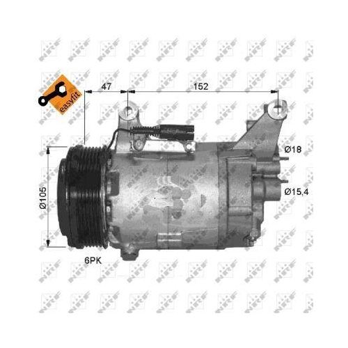 NRF Kompressor, Klimaanlage EASY FIT 32409