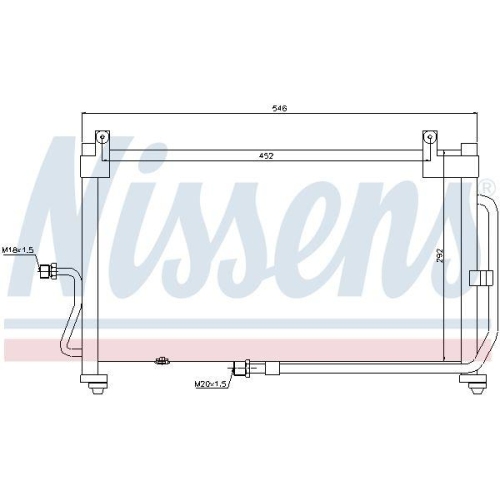 NISSENS Kondensator, Klimaanlage 94411