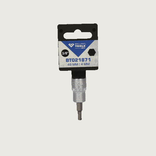 3/8 Zoll Innensechskant Bit-Stecknuss, 4 mm BRILLIANT TOOLS BT021871
