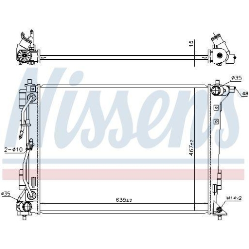 NISSENS K&uuml;hler, Motork&uuml;hlung 606604
