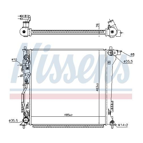 NISSENS K&uuml;hler, Motork&uuml;hlung 606673