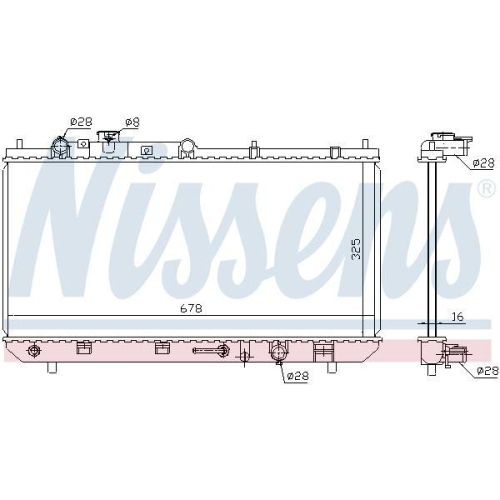 NISSENS K&uuml;hler, Motork&uuml;hlung ** FIRST FIT ** 624041