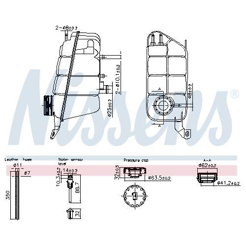 NISSENS Ausgleichsbehälter, Kühlmittel ** FIRST FIT ** 996271