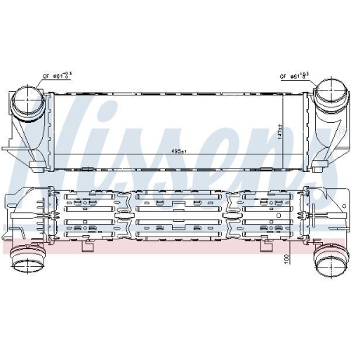 NISSENS Ladeluftkühler ** FIRST FIT ** 96321