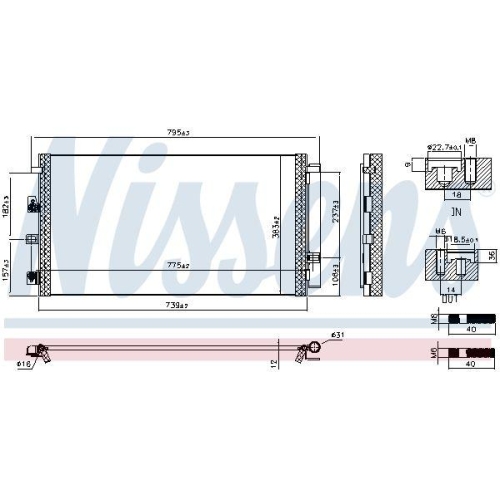NISSENS Kondensator, Klimaanlage ** FIRST FIT ** 940981