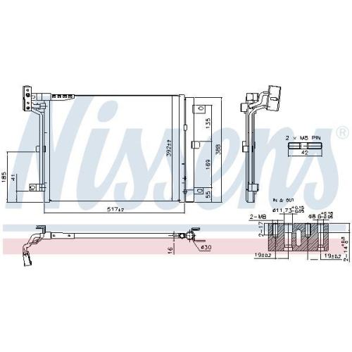 NISSENS Kondensator, Klimaanlage ** FIRST FIT ** 941361