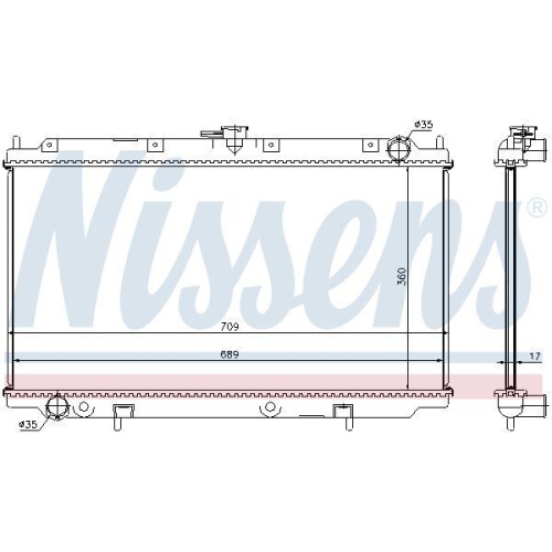 NISSENS K&uuml;hler, Motork&uuml;hlung 62927A