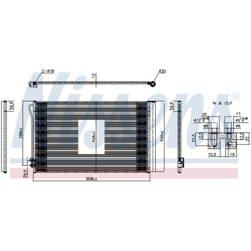 NISSENS Kondensator, Klimaanlage ** FIRST FIT ** 941539