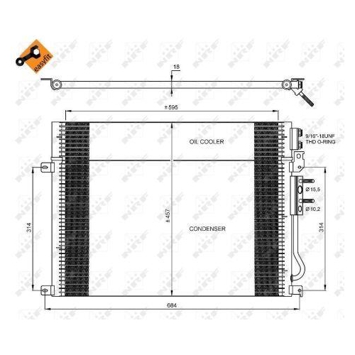 NRF Kondensator, Klimaanlage EASY FIT 35920