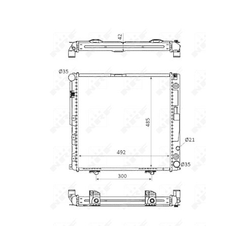 NRF Kühler, Motorkühlung EASY FIT 53872