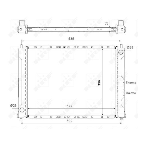NRF K&uuml;hler, Motork&uuml;hlung EASY FIT 55425