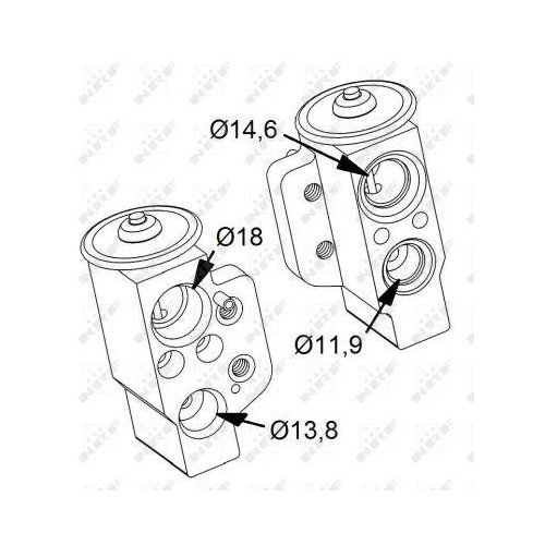 NRF Expansionsventil, Klimaanlage 38417