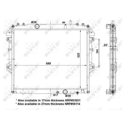 NRF Kühler, Motorkühlung EASY FIT 53921A