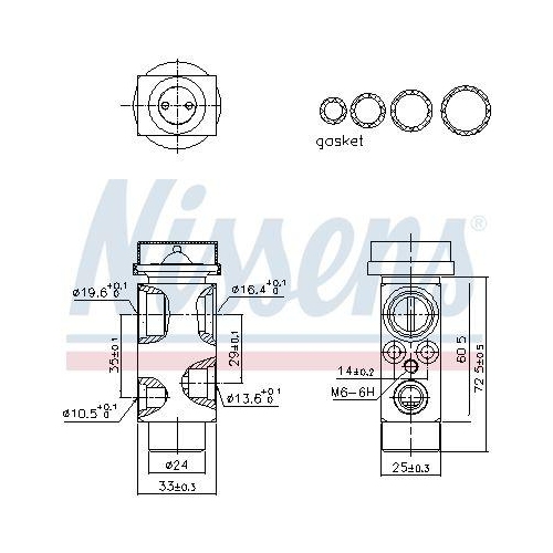 NISSENS Expansionsventil, Klimaanlage 999479