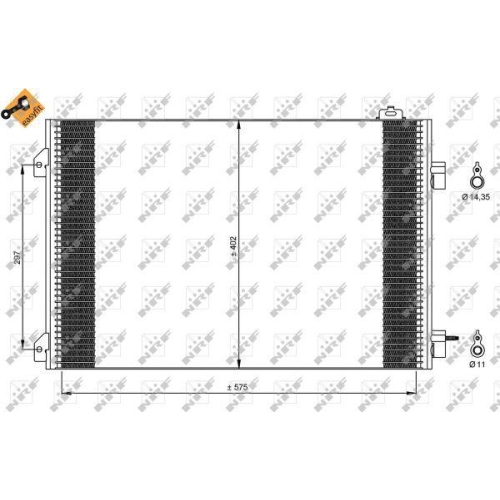NRF Kondensator, Klimaanlage EASY FIT 35545