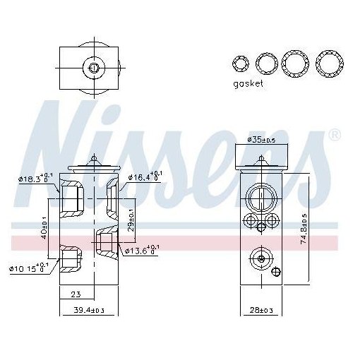 NISSENS Expansionsventil, Klimaanlage 999567