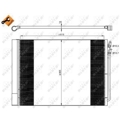 NRF Kondensator, Klimaanlage EASY FIT 350033