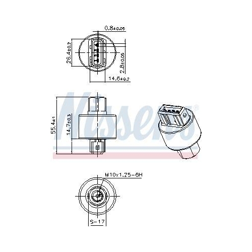 NISSENS Druckschalter, Klimaanlage ** FIRST FIT ** 301103