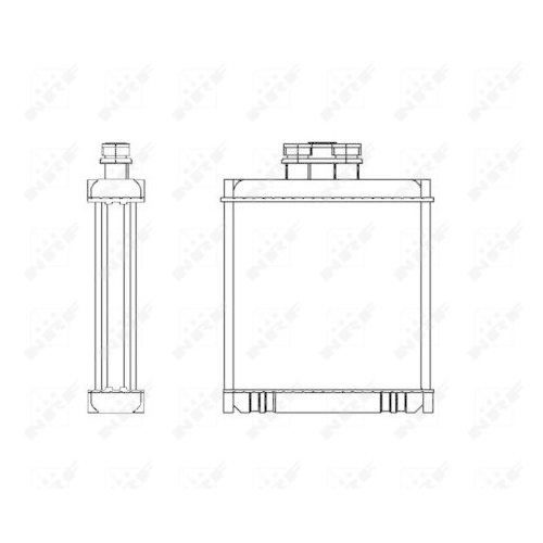 NRF Wärmetauscher, Innenraumheizung 53558