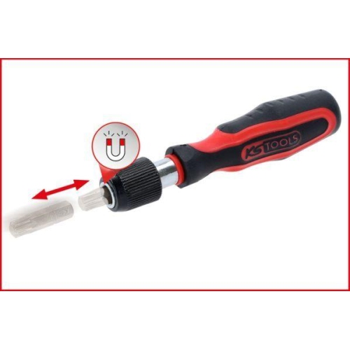 1/4 Zoll Mini-Bit Schraubendreher mit Schnellveriegelung KS TOOLS 159.1172