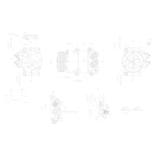 HELLA Kompressor, Klimaanlage >>> Easy2Fit <<< 8FK 366 200-601