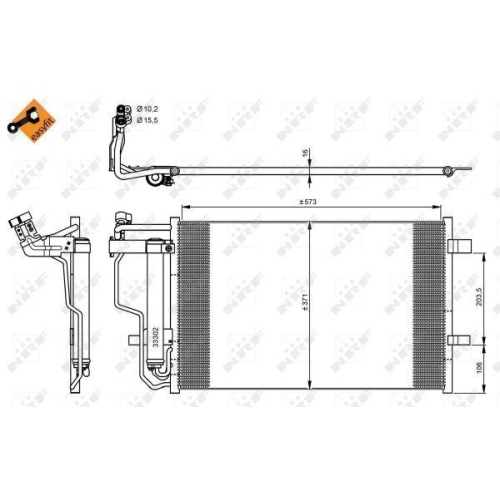 NRF Kondensator, Klimaanlage EASY FIT 35922