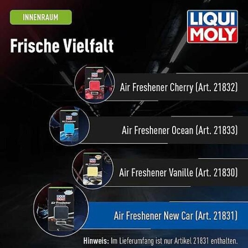 Lufterfrischer New Car LIQUI MOLY 21830 f&uuml;r L&uuml;ftungsschlitz Autoparf&uuml;m