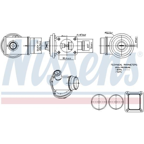NISSENS AGR-Ventil ** FIRST FIT ** 98363