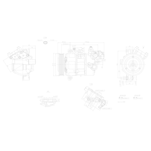 HELLA Kompressor, Klimaanlage >>> Easy2Fit <<< 8FK 366 201-891