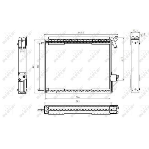 NRF Kondensator, Klimaanlage EASY FIT 35370