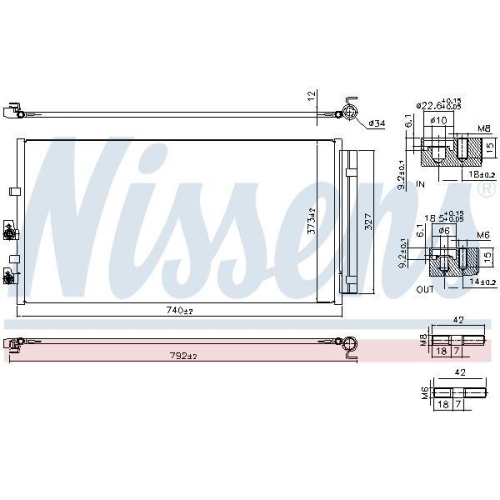 NISSENS Kondensator, Klimaanlage ** FIRST FIT ** 941367