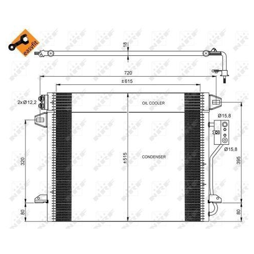 NRF Kondensator, Klimaanlage EASY FIT 35928