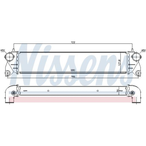 NISSENS Ladeluftk&uuml;hler ** FIRST FIT ** 96483