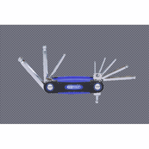 Kugelkopf-Innensechskant-Winkelstiftschl&uuml;ssel-Klapphalter, 8-tlg KS TOOLS